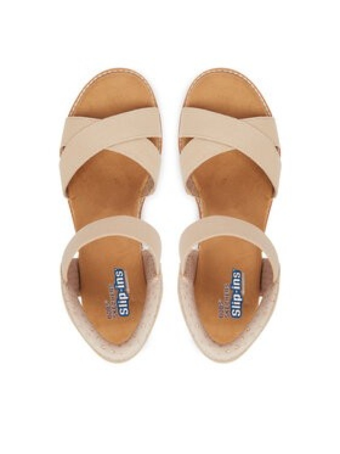 Skechers Sandały BOBS Desert Kiss - Golden Lily 114418/NAT Beżowy