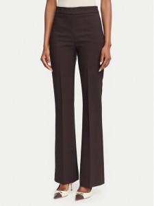 Rinascimento Spodnie materiałowe CFC0130135003 Brązowy ciemny Flare Fit