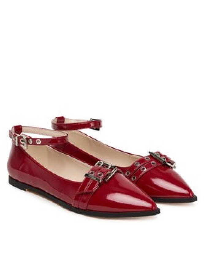 Buffalo Baleriny Marly Ankle 1621027 Czerwony