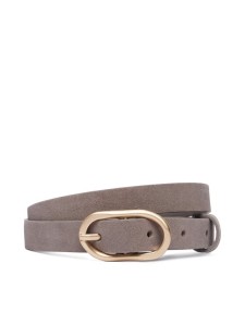 Calvin Klein Pasek Organic Buckle Suede Belt 20Mm LV04F7110G Szary