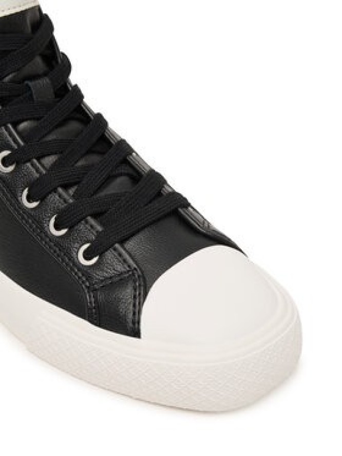 Calvin Klein Trampki Vulc Lace Up Hightop Lth HW0HW03076 Czarny