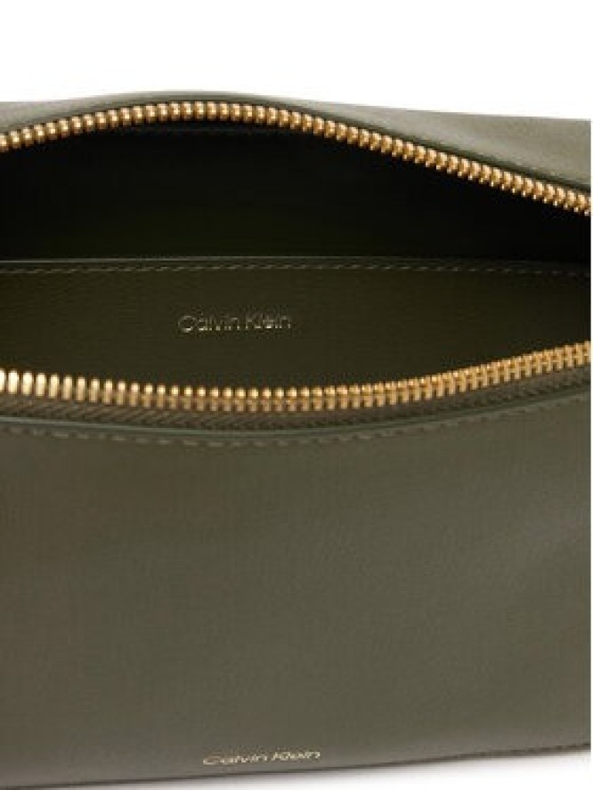 Calvin Klein Torebka Foil Logo Elongated Camera Bag LV04F3276G Zielony