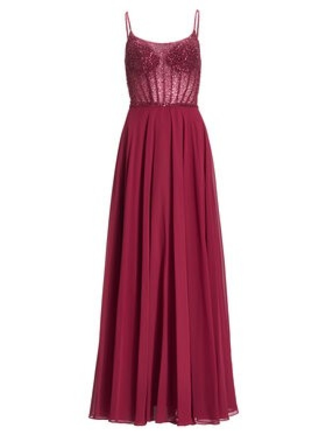 Hey Kyla Sukienka wieczorowa 5AK023HK Bordowy Regular Fit