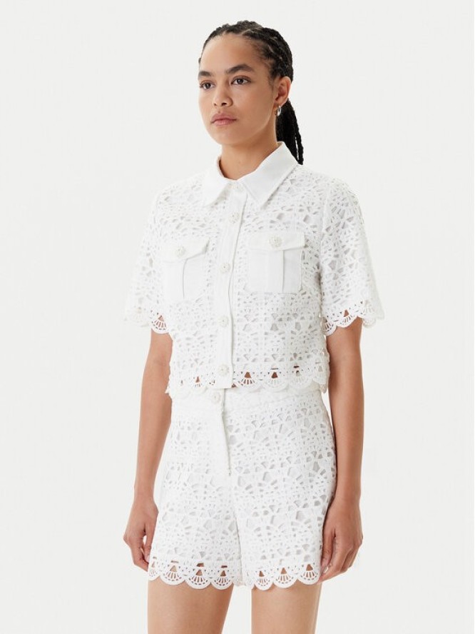 Morgan Koszula 251-CREMA Biały Regular Fit