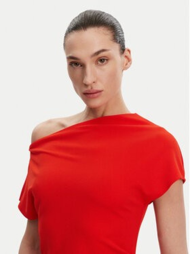 French Connection Sukienka koktajlowa 71YDO Czerwony Slim Fit