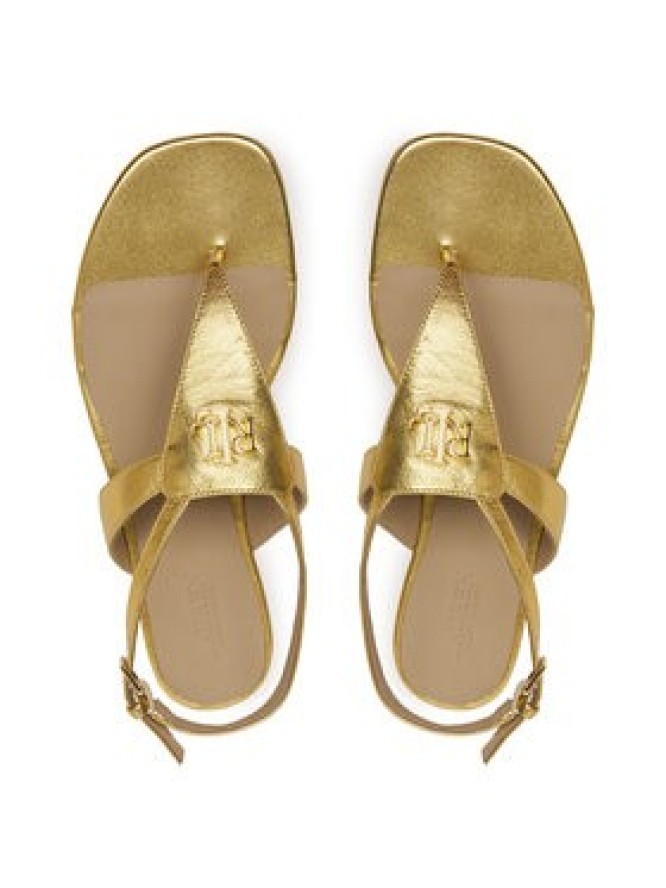 LAUREN RALPH LAUREN Sandały Everley 802959147001 Złoty