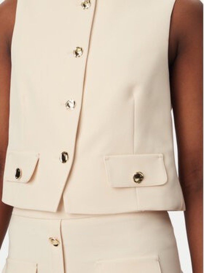 Rinascimento Kamizelka garniturowa CFC0128265003 Beżowy Slim Fit