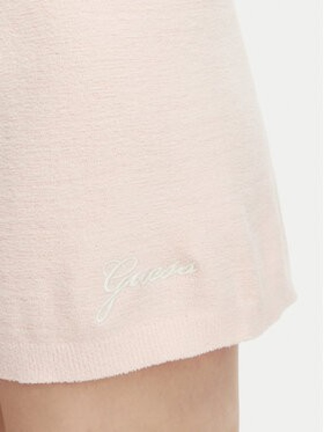 Guess Szorty materiałowe O6BD01 Z1148 Różowy jasny Regular Fit