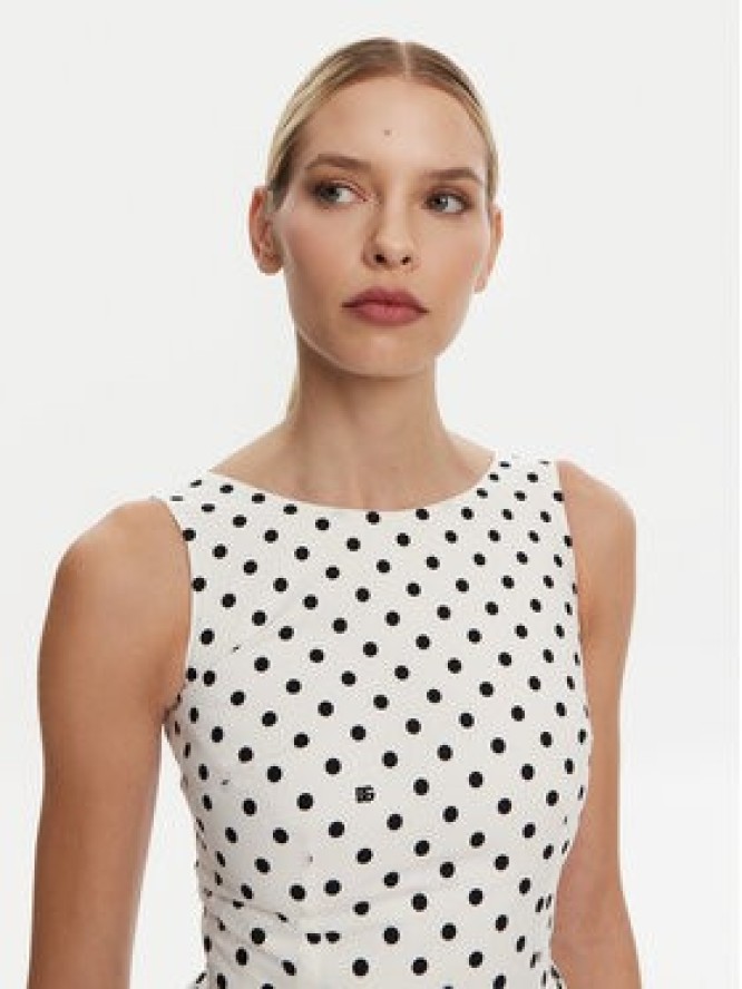 Dolce&Gabbana Sukienka codzienna F6JHVT HS5R7 Biały Regular Fit