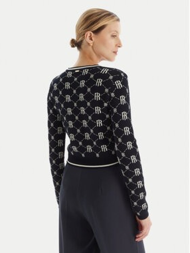 Fracomina Kardigan FR25WT8036K414F8 Granatowy Regular Fit