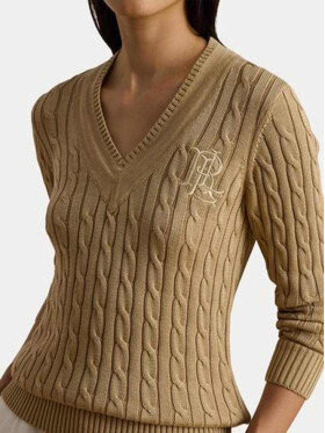 LAUREN RALPH LAUREN Sweter Meren 200888795013 Beżowy Regular Fit