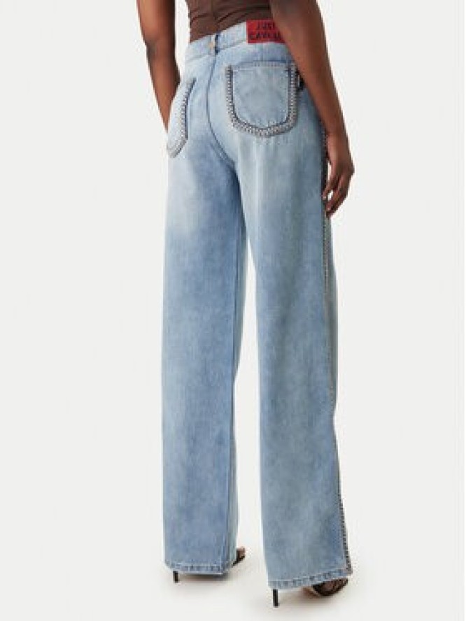 Just Cavalli Jeansy 80PAB5T3 CDWCD Niebieski Straight Fit