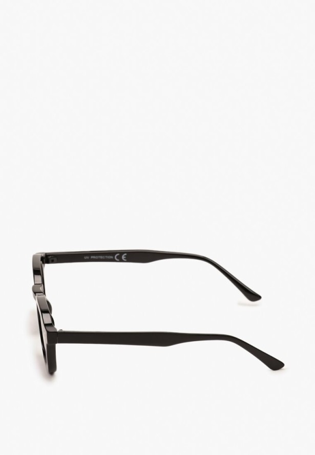 Czarne Okulary Przeciwsłoneczne w Casualowym Stylu z Filtrem UV Giorma