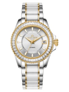 ALAIN ASTER Zegarek kwarcowy w kolorze srebrno-złoto-białym rozmiar: onesize