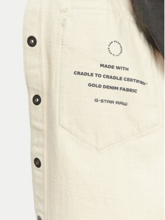 G-Star Raw Kurtka jeansowa D29107-E362 Kremowy Relaxed Fit