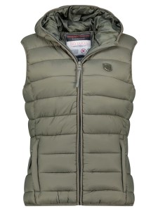 Geographical Norway Kamizelka pikowana "Vatikotal" w kolorze khaki rozmiar: L