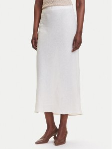 Marella Spódnica midi Desio 2515101032 Biały Regular Fit