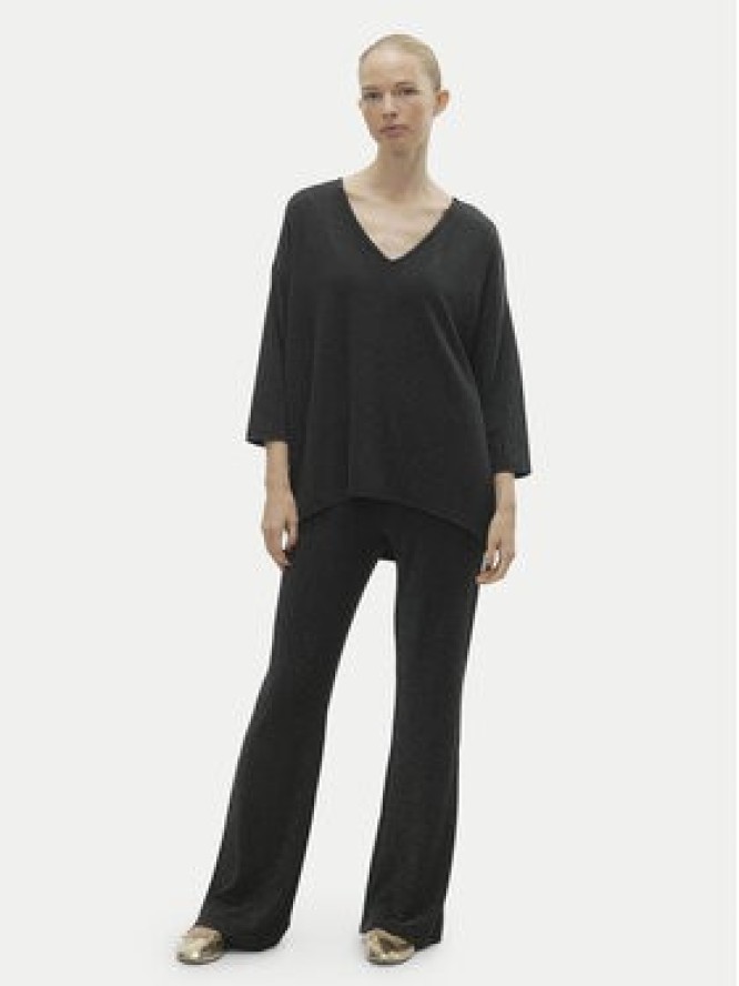 Vero Moda Spodnie dzianinowe Kanva 10296871 Czarny Regular Fit