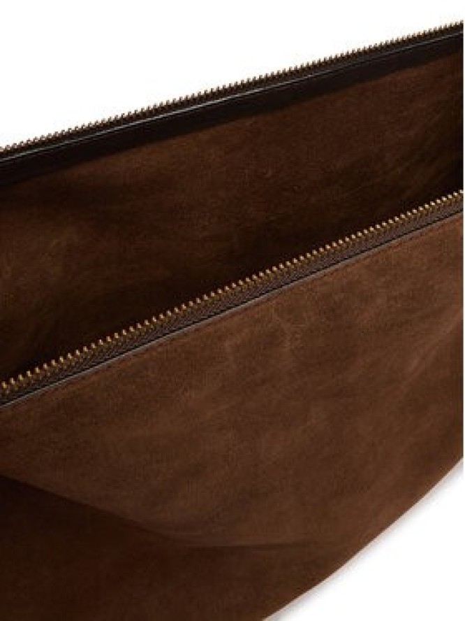 Tommy Hilfiger Torebka Th Statement Leather Bag Suede AW0AW18402 Brązowy