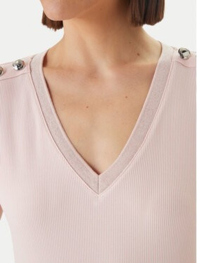 Morgan Bluzka 251-DOMANI Różowy Slim Fit