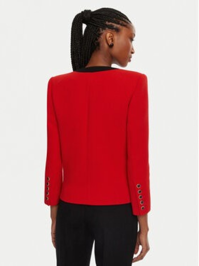 Balmain Marynarka DF1SM370WB86 Czerwony Regular Fit