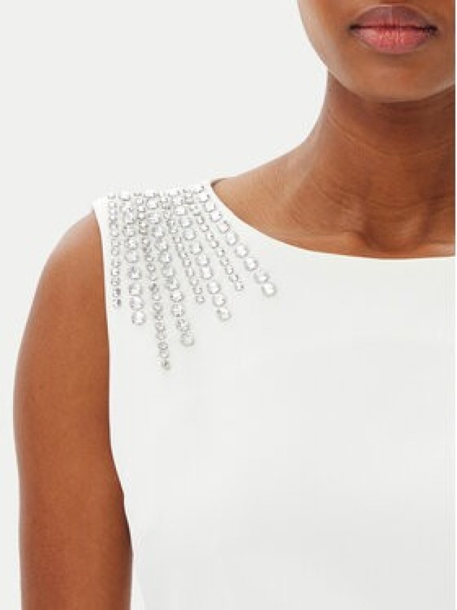 Artigli Sukienka koktajlowa ACAB000805 Biały Regular Fit