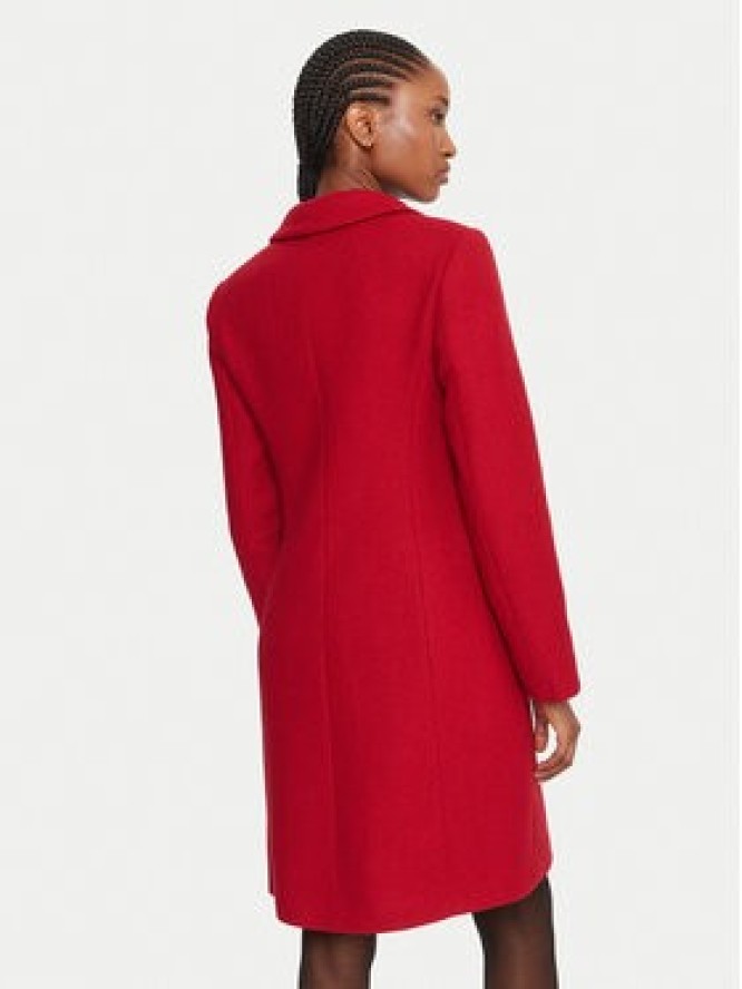 Rinascimento Płaszcz wełniany CFC0126209003 Czerwony Regular Fit