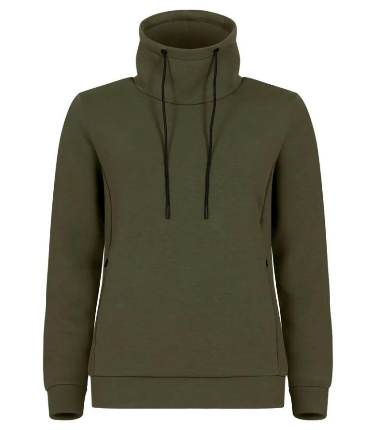 clique Hobart Women bluza damska z wysokim kołnierzem air-layer