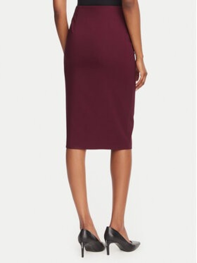 Rinascimento Spódnica ołówkowa CFC0130146003 Bordowy Slim Fit
