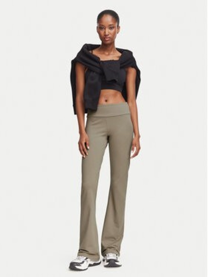 EA7 Emporio Armani Legginsy 7W000460 AF12484 U6100 Beżowy Flare Fit
