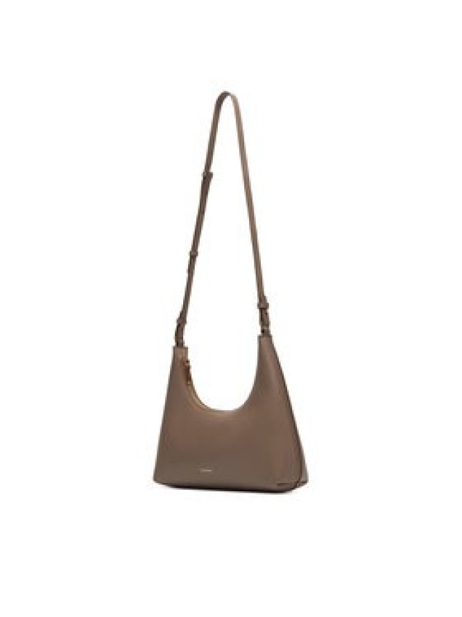 Calvin Klein Torebka Foil Logo Conv Shoulder Bag LV04F3272G Beżowy