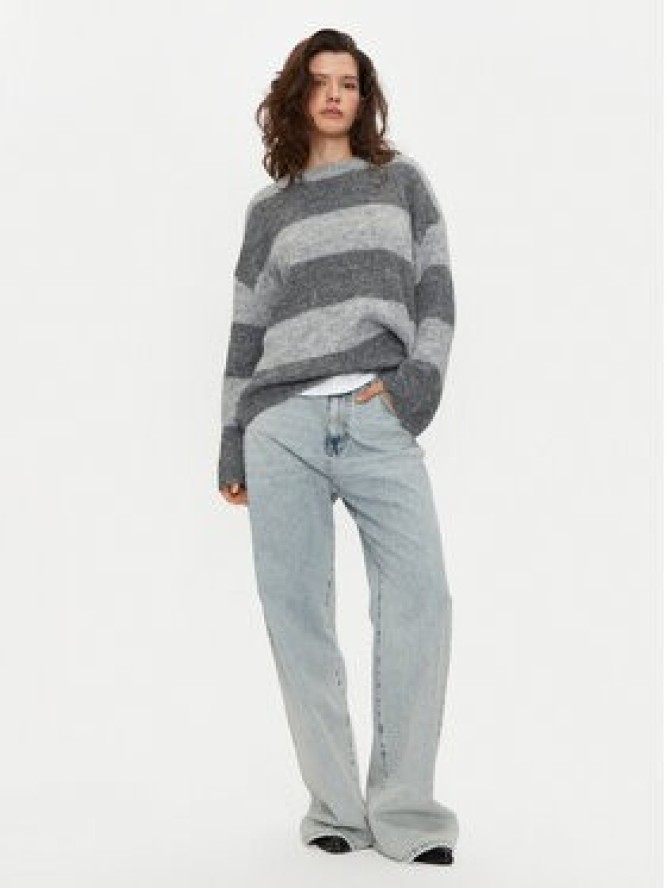 Noisy May Sweter Sutton 27031244 Szary Loose Fit