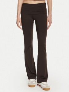 Guess Legginsy V6YB24 K4713 Brązowy ciemny Slim Fit