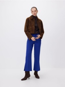 Spodnie z rozcięciami petite - niebieski