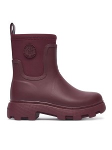 Tommy Hilfiger Kalosze Th Stamp Warm Ankle Rain Boot FW0FW09544 Bordowy