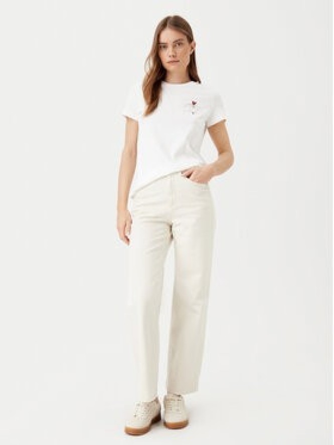 Vero Moda T-Shirt Viva 10322077 Biały Regular Fit