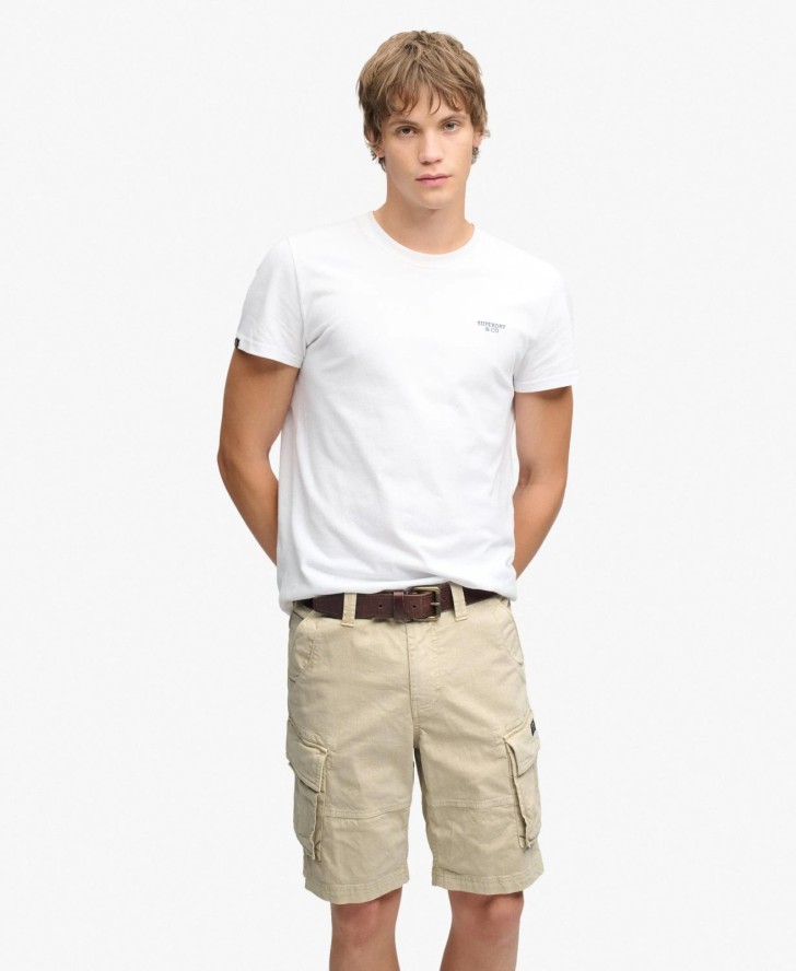 superdry Core Cargo Shorts — relaxed fit, średniej wagi twill