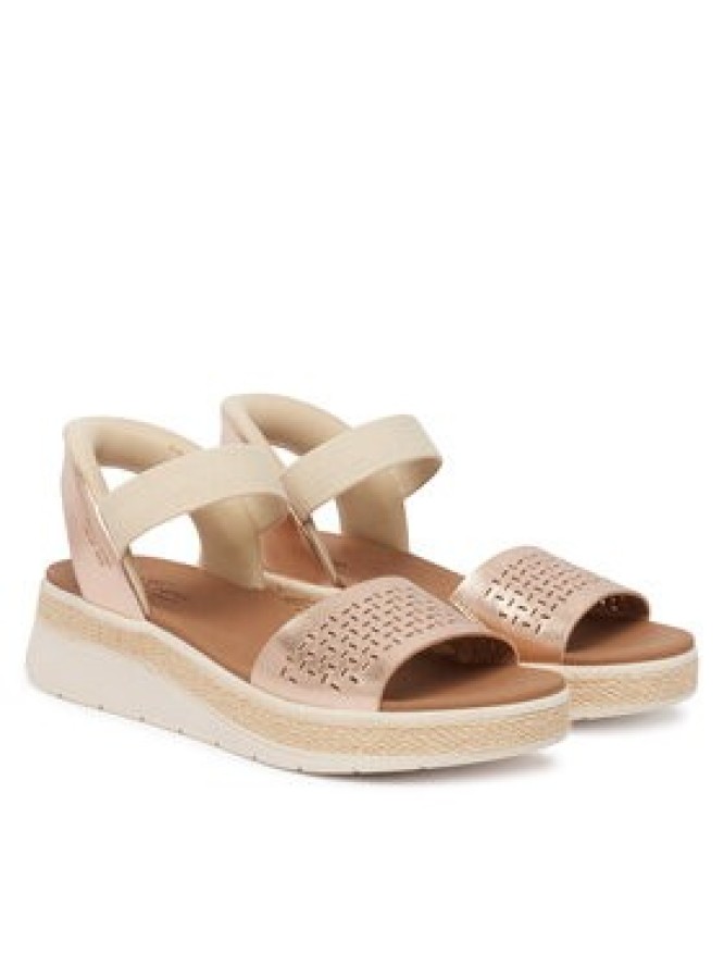 Skechers Sandały Bobs Sun Ray 114415/RSGD Złoty