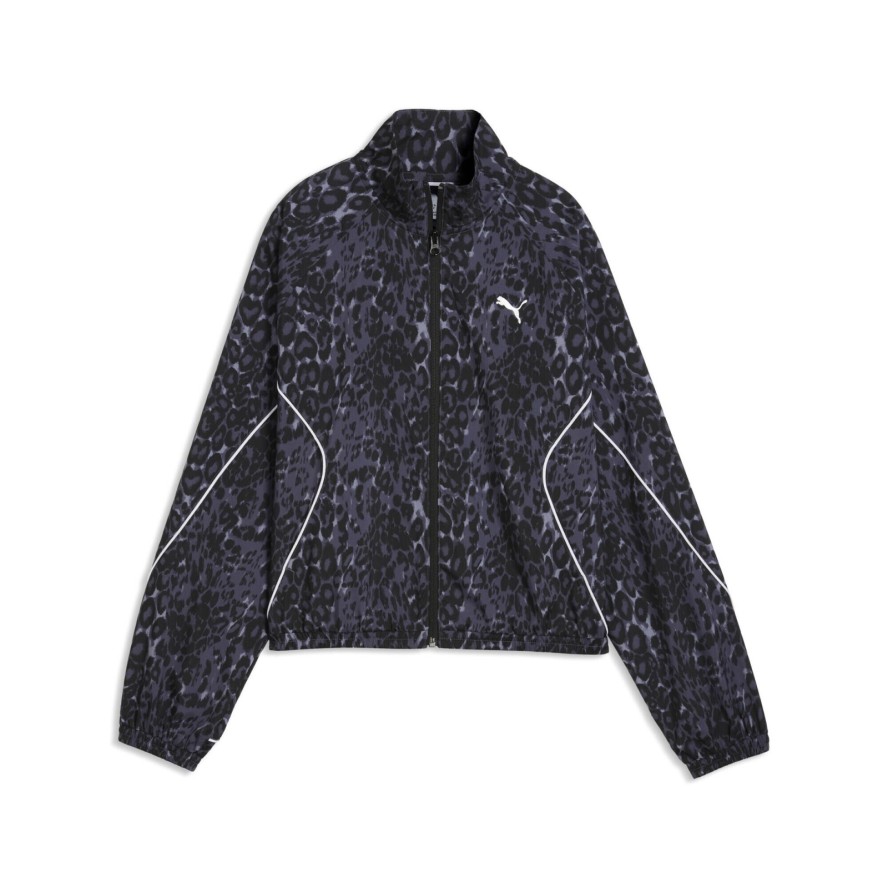 Damska luźna bluza dresowa z zamkiem PUMA Sport Animal Printed PUMA