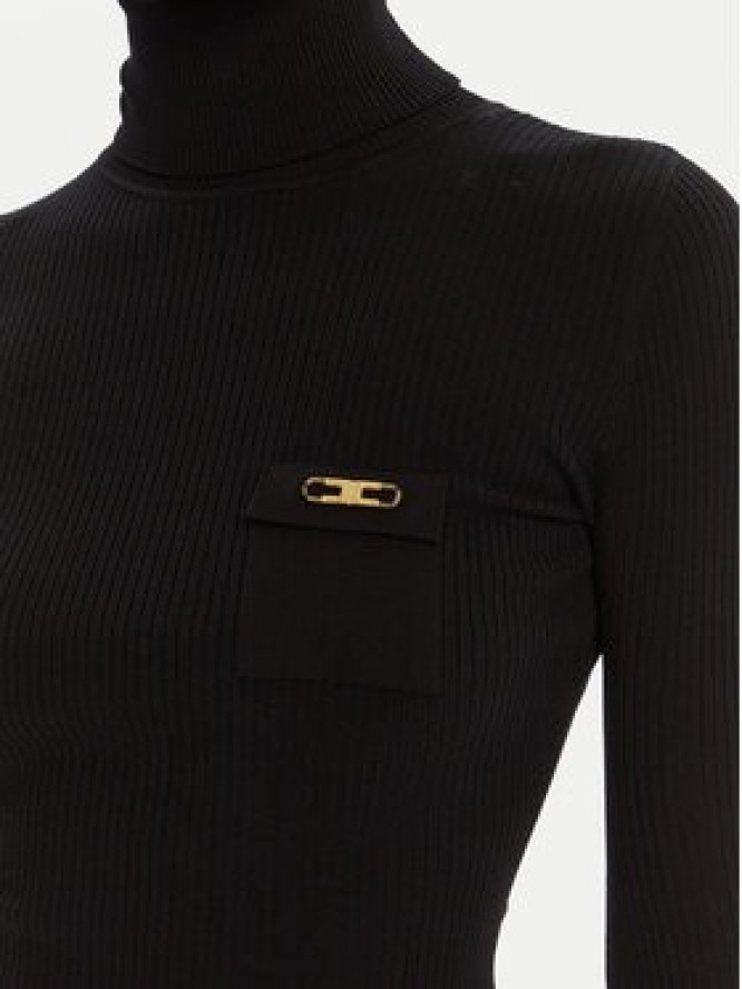 Elisabetta Franchi Golf MK-11B-56E2-V290 Czarny Slim Fit