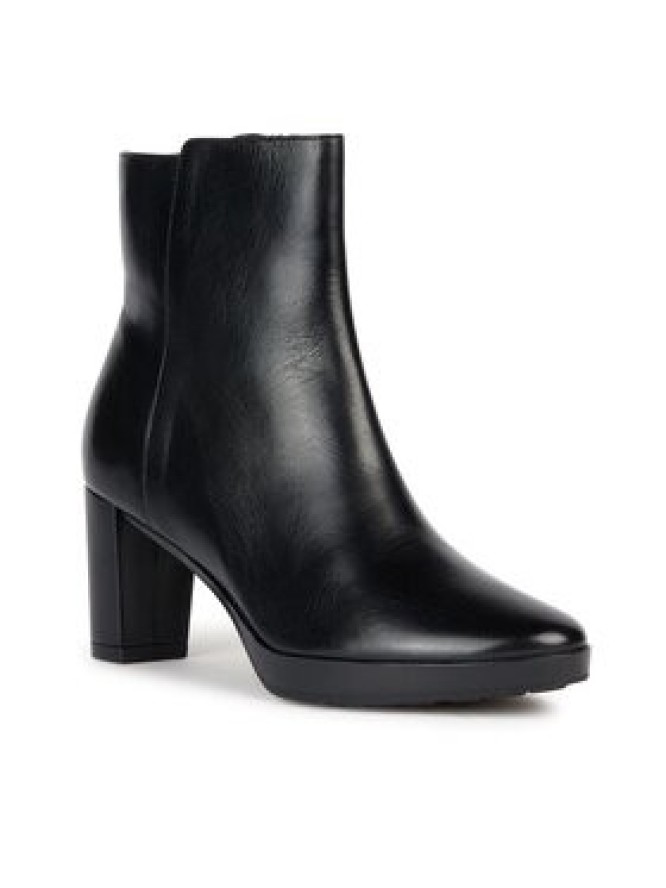 Geox Botki D Walk Pleasure 60 D36TEC 00043 C9999 Czarny