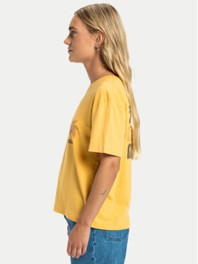 Quiksilver T-Shirt Standard EQWZT03197 Żółty Regular Fit