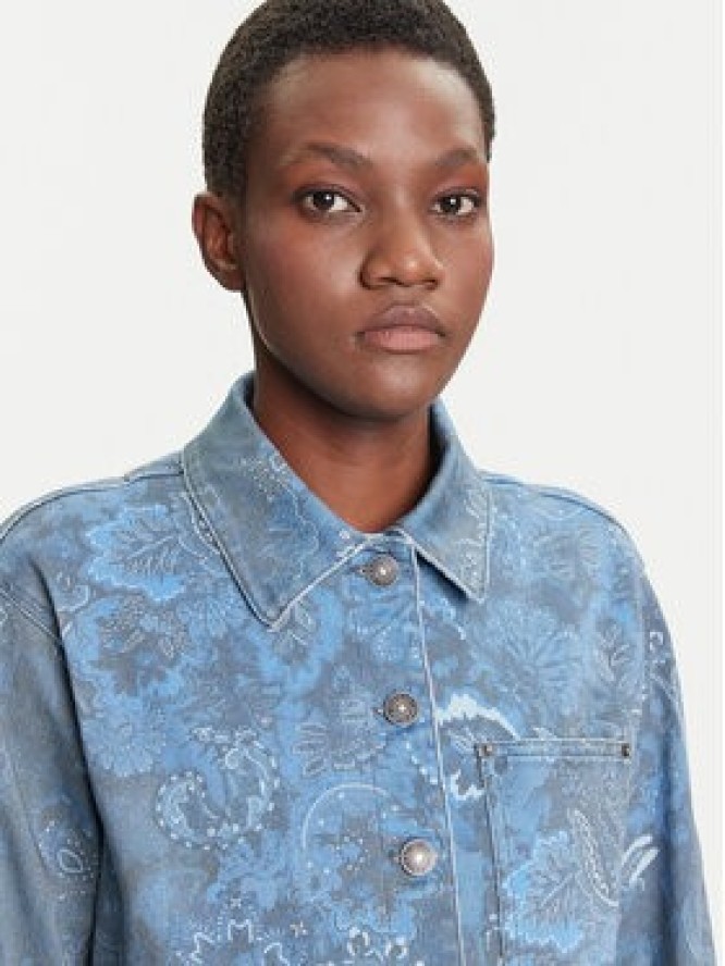 Desigual Koszula jeansowa Pasleyblue 25WWEW68 Niebieski Loose Fit