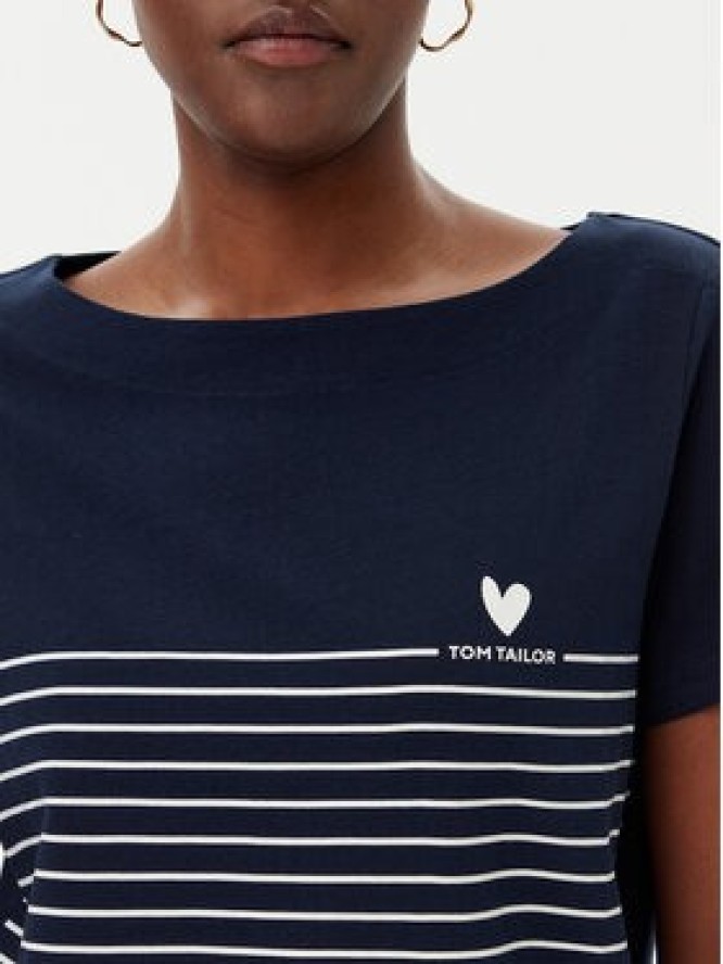 Tom Tailor T-Shirt 1045544 Granatowy Regular Fit