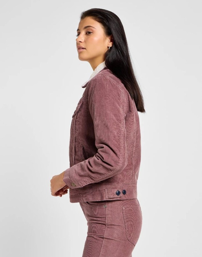 LEE DAMSKA KURTKA JEANSOWA LEE SHERPA RIDER JKT DREAMY MAUVE 112355172