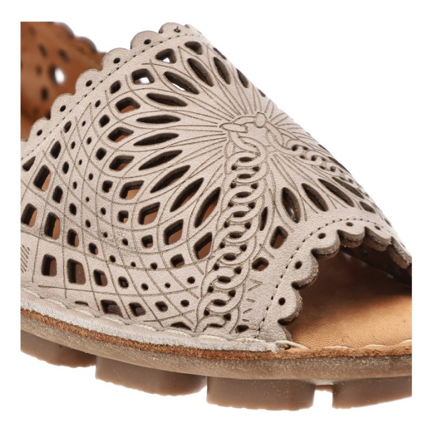 Szare Baleriny Ravini Modne Wsuwane Obuwie Damskie