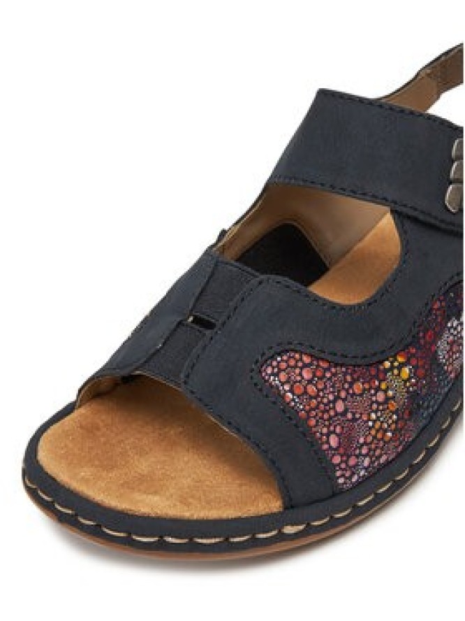 Rieker Sandały 65989-14 Granatowy