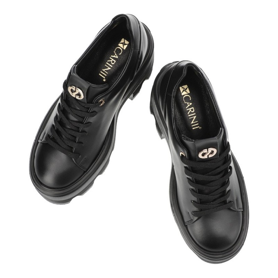 Czarne Sneakersy Carinii Modne Obuwie Damskie