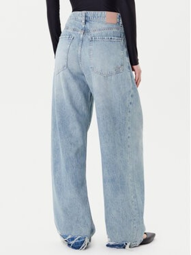 BOSS Jeansy C_Slouchy Pleated Mr 50542435 Niebieski Relaxed Fit