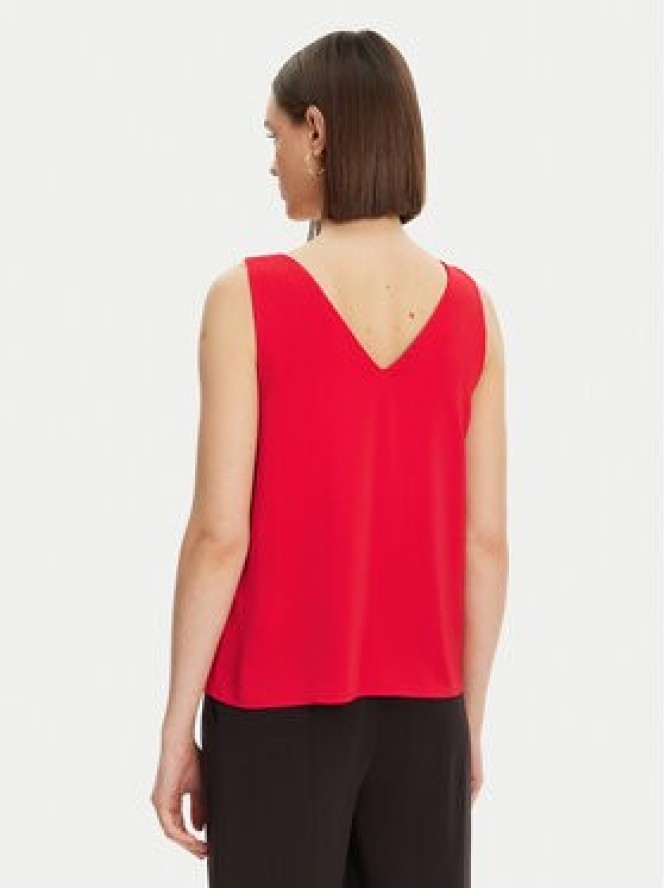 Pieces Top Franan 17146424 Czerwony Regular Fit